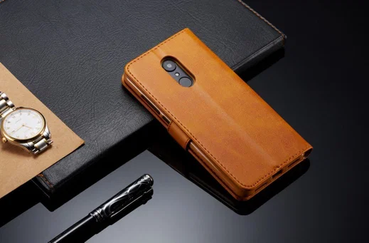Xiaomi Redmi 8 PU Lederen Portemonnee Bookcase Hoesje Bruin afbeelding 6