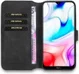 DG Ming Retro Portemonnee Xiaomi Redmi 8 Hoesje Zwart afbeelding 1