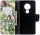 Nokia 6.2 / 7.2 Portemonnee Hoesje met Planten Print afbeelding 1