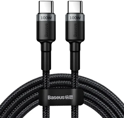 Baseus Cafule Series 100W PD2.0 Flash Charge USB-C Kabel 2m Grijs afbeelding 1