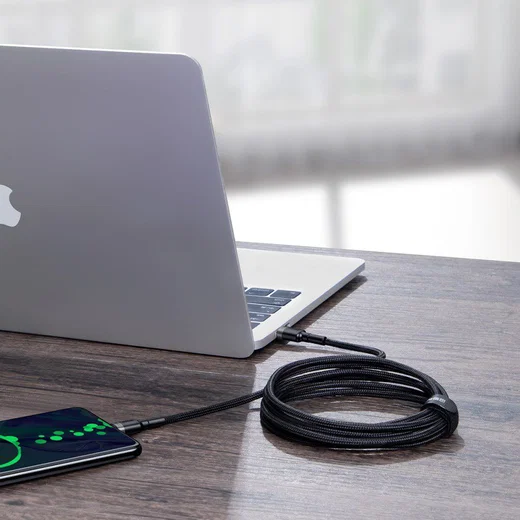 Baseus Cafule Series 100W PD2.0 Flash Charge USB-C Kabel 2m Grijs afbeelding 2