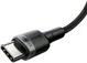 Baseus Cafule Series 100W PD2.0 Flash Charge USB-C Kabel 2m Grijs afbeelding 5
