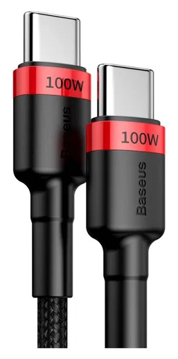 Baseus Cafule Series 100W PD2.0 Flash Charge USB-C Kabel 2m Rood afbeelding 3