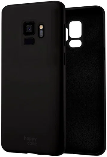 HappyCase Samsung Galaxy S9 Siliconen Back Cover Hoesje Zwart afbeelding 2
