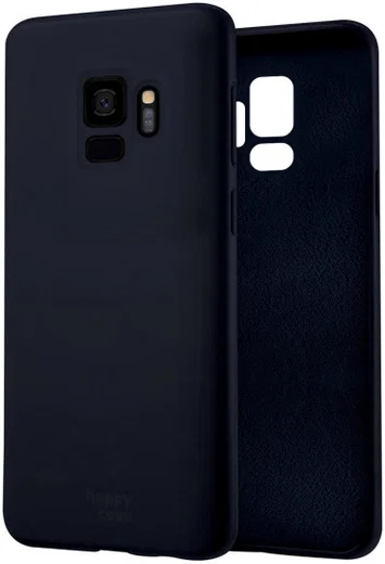 HappyCase Samsung Galaxy S9 Siliconen Back Cover Hoesje Donkerblauw afbeelding 2
