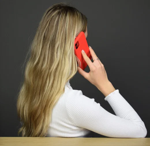 HappyCase Samsung Galaxy S9 Siliconen Back Cover Hoesje Rood afbeelding 4