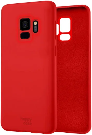 HappyCase Samsung Galaxy S9 Siliconen Back Cover Hoesje Rood afbeelding 2