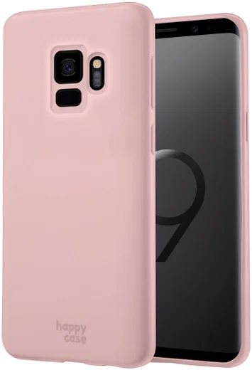 HappyCase Samsung Galaxy S9 Siliconen Back Cover Hoesje Roze afbeelding 1