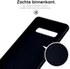 HappyCase Samsung Galaxy S10 Siliconen Back Cover Hoesje Donkerblauw afbeelding 6
