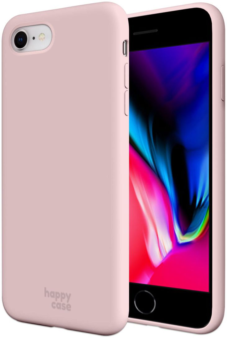 HappyCase Apple iPhone 7 / 8 Siliconen Back Cover Hoesje Roze afbeelding 1