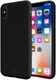 HappyCase Apple iPhone X(S) Siliconen Back Cover Hoesje Zwart afbeelding 1