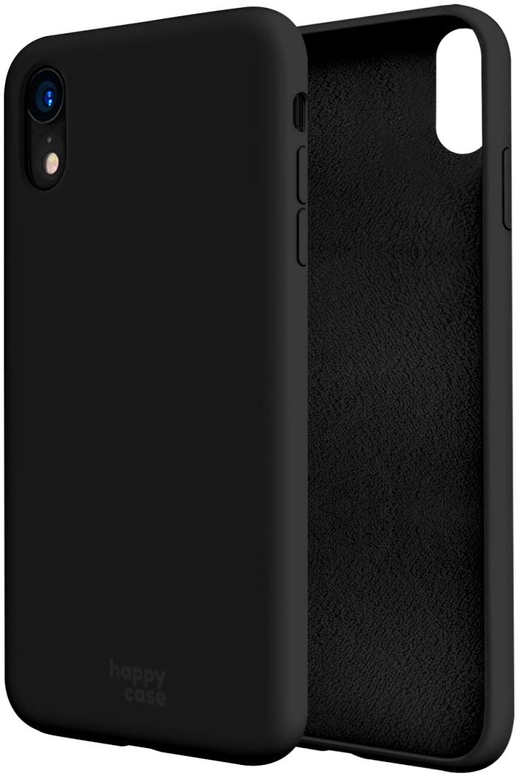 HappyCase Apple iPhone XR Hoesje Siliconen Back Cover Zwart afbeelding 7