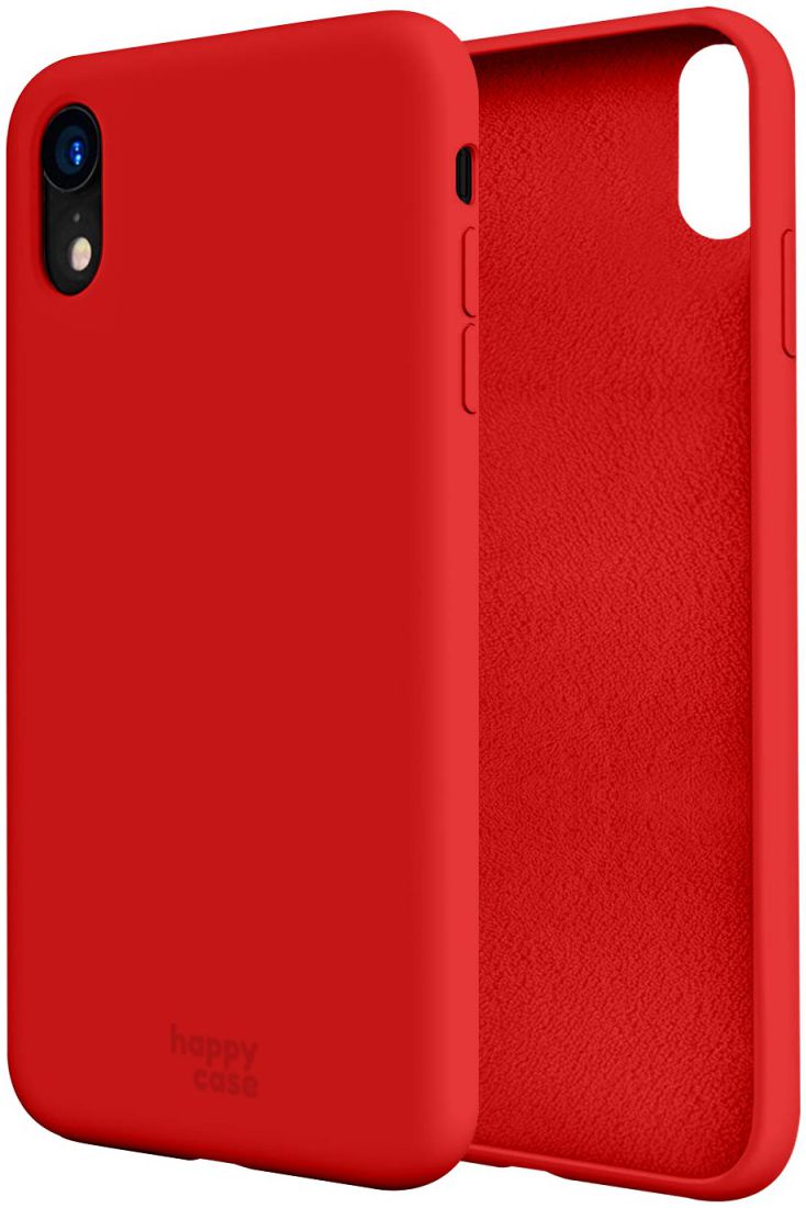 HappyCase Apple iPhone XR Hoesje Siliconen Back Cover Rood afbeelding 7