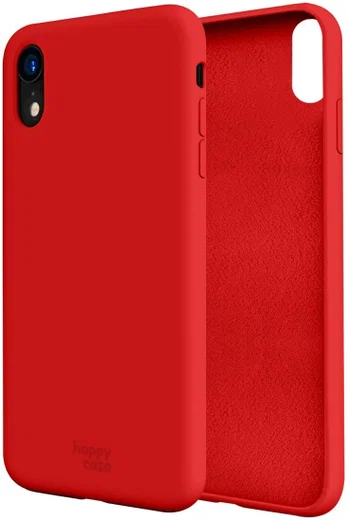 HappyCase Apple iPhone XR Hoesje Siliconen Back Cover Rood afbeelding 7