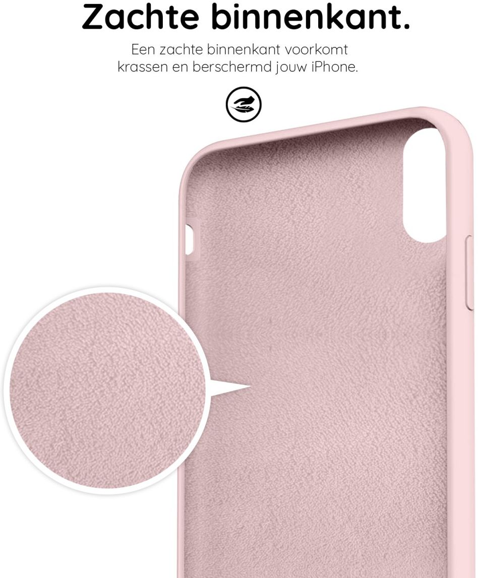 HappyCase Apple iPhone XR Hoesje Siliconen Back Cover Roze afbeelding 9