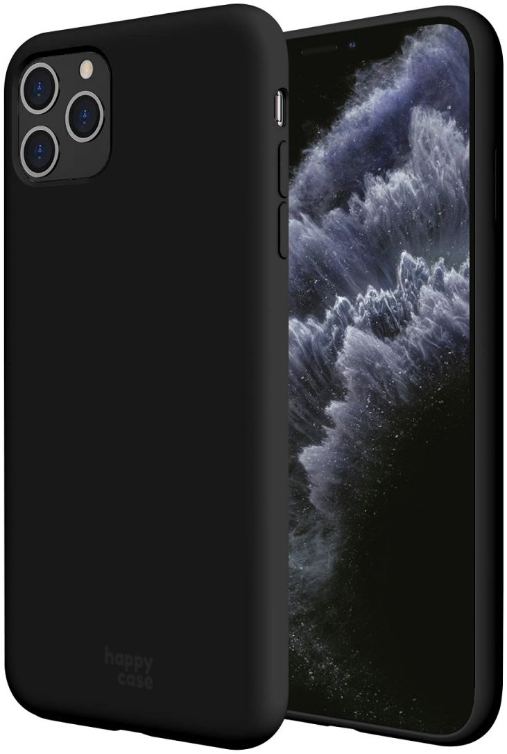 HappyCase Apple iPhone 11 Pro Siliconen Back Cover Hoesje Zwart afbeelding 1