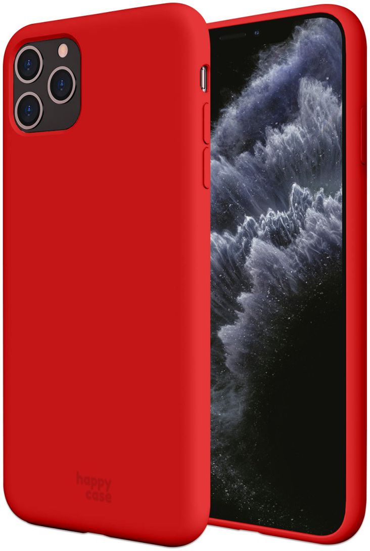 HappyCase Apple iPhone 11 Pro Siliconen Back Cover Hoesje Rood afbeelding 1