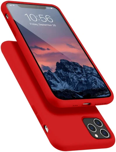 HappyCase Apple iPhone 11 Pro Siliconen Back Cover Hoesje Rood afbeelding 2