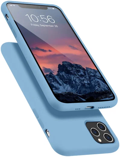 HappyCase Apple iPhone 11 Pro Siliconen Back Cover Hoesje Blauw afbeelding 2