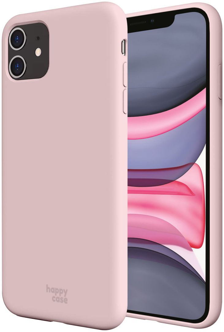 HappyCase Apple iPhone 11 Hoesje Siliconen Back Cover Roze afbeelding 1