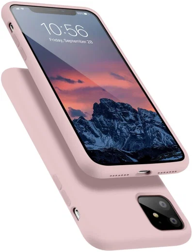 HappyCase Apple iPhone 11 Hoesje Siliconen Back Cover Roze afbeelding 2