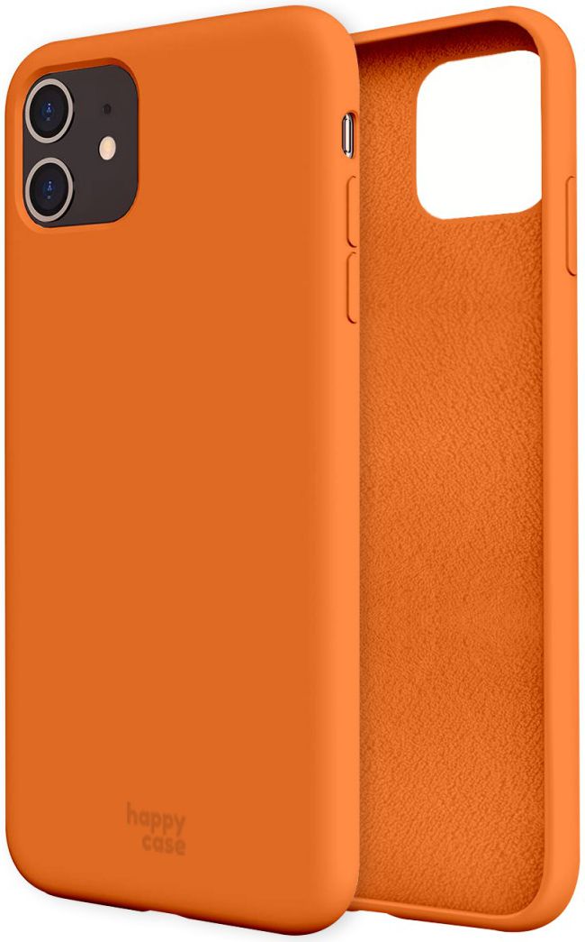 HappyCase Apple iPhone 11 Hoesje Siliconen Back Cover Papaya afbeelding 7