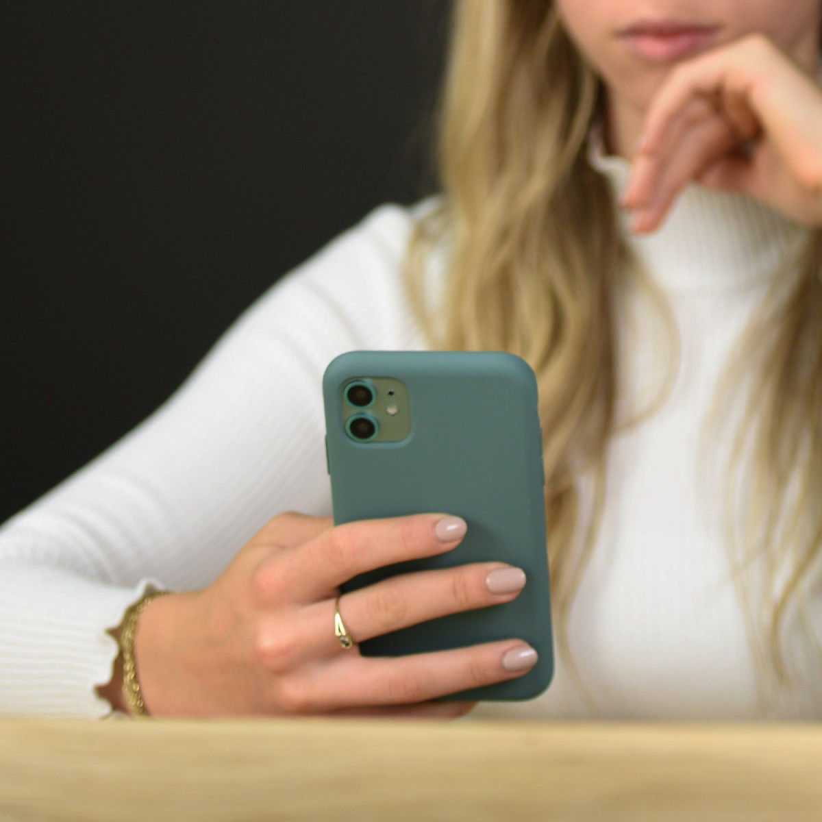 HappyCase Apple iPhone 11 Hoesje Siliconen Back Cover Groen afbeelding 4