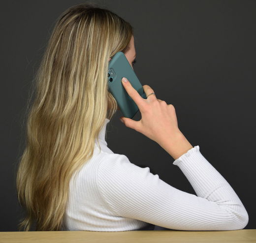 HappyCase Apple iPhone 11 Hoesje Siliconen Back Cover Groen afbeelding 5