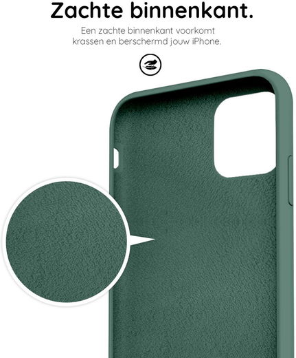 HappyCase Apple iPhone 11 Hoesje Siliconen Back Cover Groen afbeelding 7
