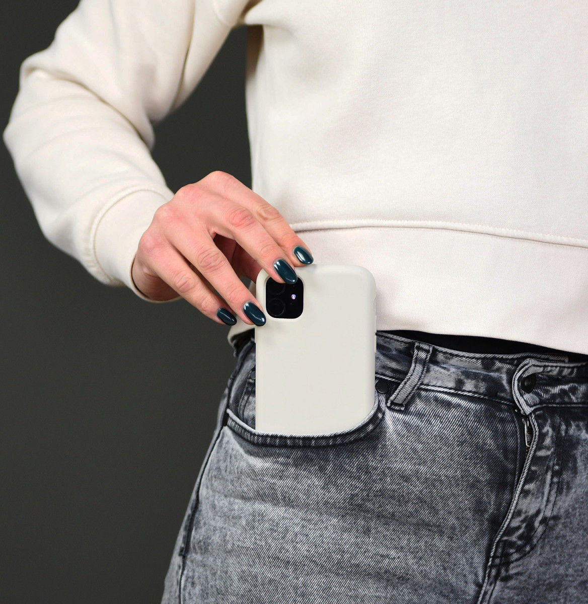 HappyCase Apple iPhone 11 Hoesje Siliconen Back Cover Beige afbeelding 8