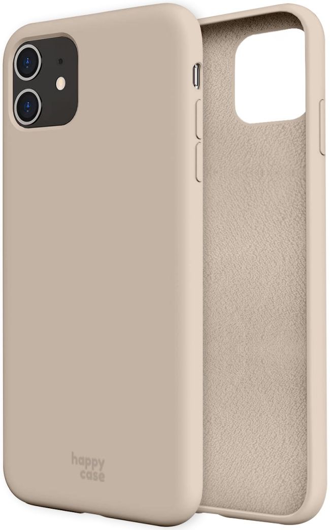 HappyCase Apple iPhone 11 Hoesje Siliconen Back Cover Beige afbeelding 10