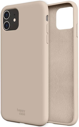 HappyCase Apple iPhone 11 Hoesje Siliconen Back Cover Beige afbeelding 10