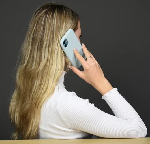 HappyCase Apple iPhone 11 Hoesje Siliconen Back Cover Licht Blauw afbeelding 5