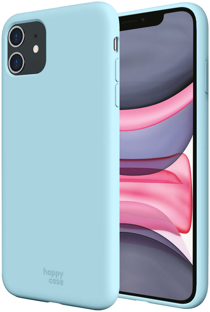 HappyCase Apple iPhone 11 Hoesje Siliconen Back Cover Licht Blauw afbeelding 1