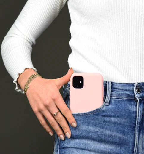 HappyCase Apple iPhone 11 Hoesje Siliconen Back Cover Donker Roze afbeelding 5