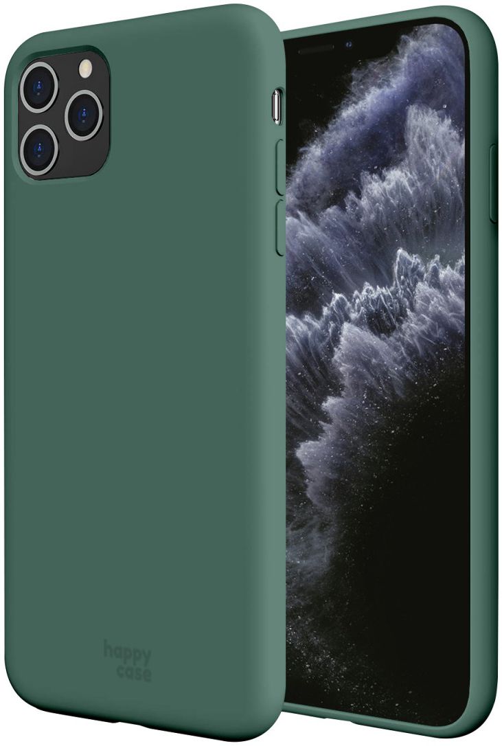 HappyCase iPhone 11 Pro Max Siliconen Back Cover Groen afbeelding 1