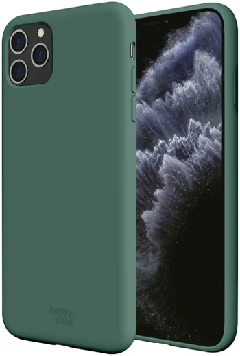 HappyCase iPhone 11 Pro Max Siliconen Back Cover Groen afbeelding 1