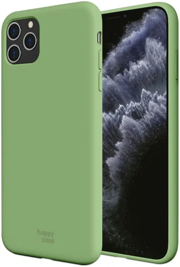 HappyCase iPhone 11 Pro Max Siliconen Back Cover Hoesje Mint Groen afbeelding 1