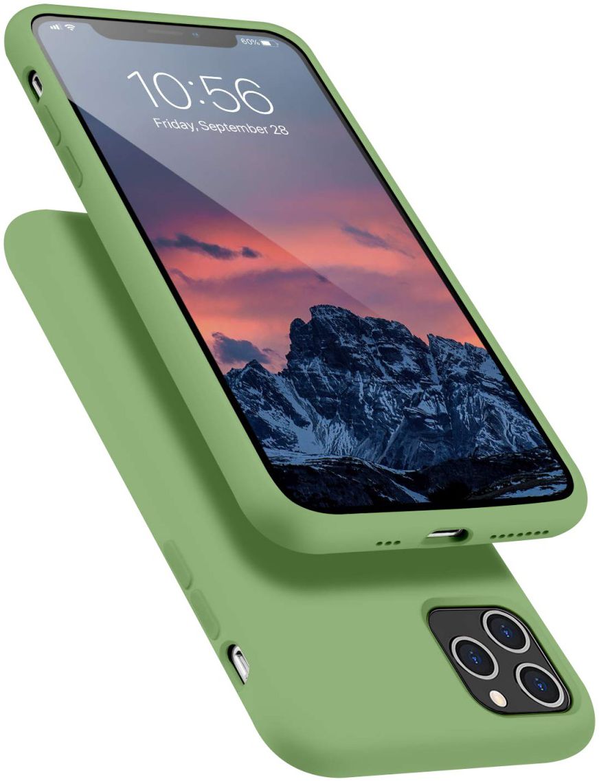 HappyCase iPhone 11 Pro Max Siliconen Back Cover Hoesje Mint Groen afbeelding 2