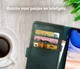 Rosso Element Apple iPhone 11 Pro Hoesje Book Cover Midnight Green afbeelding 8
