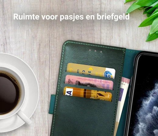 Rosso Element Apple iPhone 11 Pro Max Hoesje Book Cover Midnight Green afbeelding 9