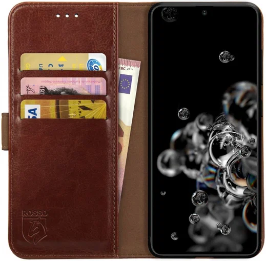 Rosso Element Samsung Galaxy S20 Ultra Hoesje Book Cover Bruin afbeelding 1
