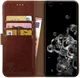 Rosso Element Samsung Galaxy S20 Ultra Hoesje Book Cover Bruin afbeelding 1