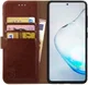 Rosso Element Samsung Galaxy Note 10 Lite Hoesje Book Cover Bruin afbeelding 1