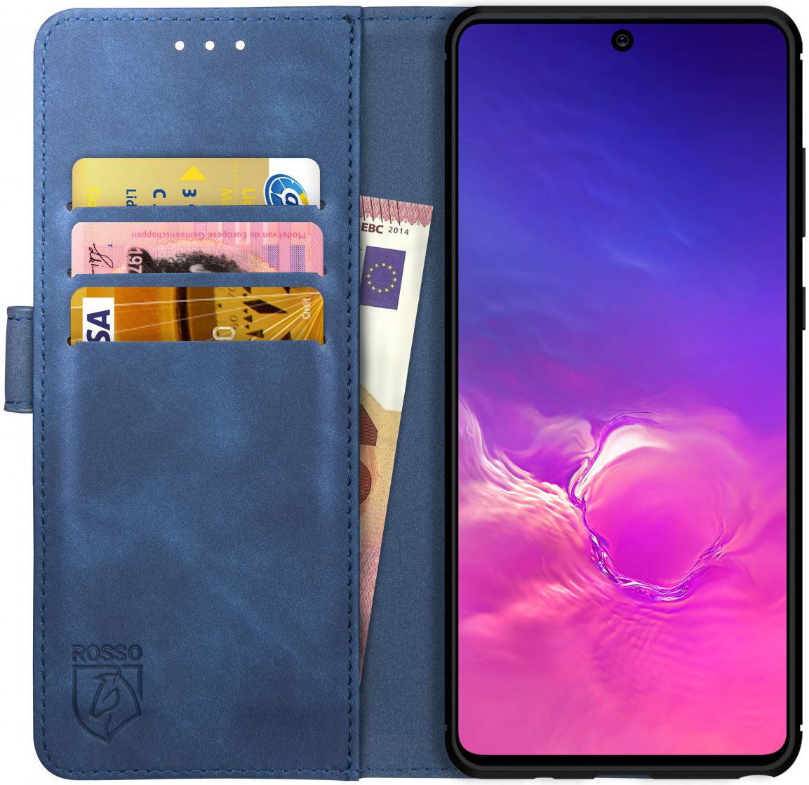 Rosso Element Samsung Galaxy S10 Lite Hoesje Book Cover Blauw afbeelding 1