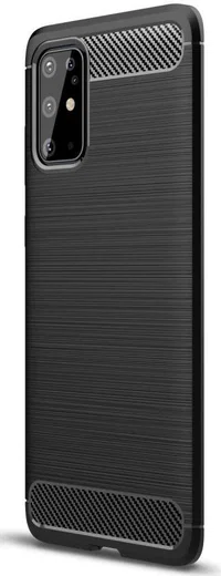 Samsung Galaxy S20 Plus Hoesje Geborsteld TPU Zwart afbeelding 1