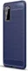 Samsung Galaxy S20 Hoesje Geborsteld TPU Flexibele Back Cover Blauw afbeelding 1