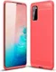 Samsung Galaxy S20 Hoesje Geborsteld TPU Flexibele Back Cover Rood afbeelding 5