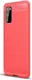 Samsung Galaxy S20 Hoesje Geborsteld TPU Flexibele Back Cover Rood afbeelding 1