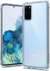 Samsung Galaxy S20 Plus Hoesje Dun TPU Transparant afbeelding